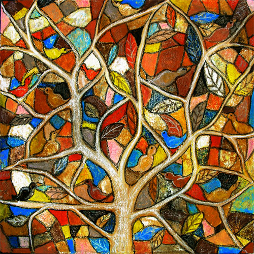 folk art tree