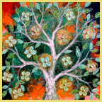 margaret blanchett folk art birds tree