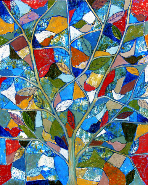 folk art tree