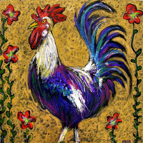 Margaret Blanchett Folk Art Rooster