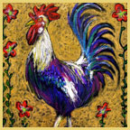 Margaret Blanchett folk art rooster