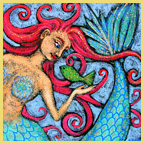 blanchett folk art mermaid