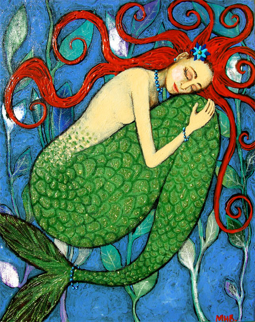 blanchett mermaid folk art