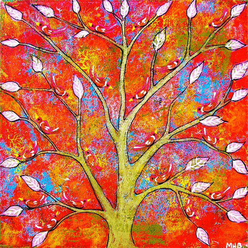 folk art tree